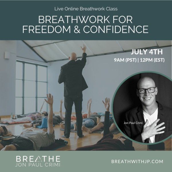 July 4, 2021 live online zoom breathwork class with Jon Paul Crimi