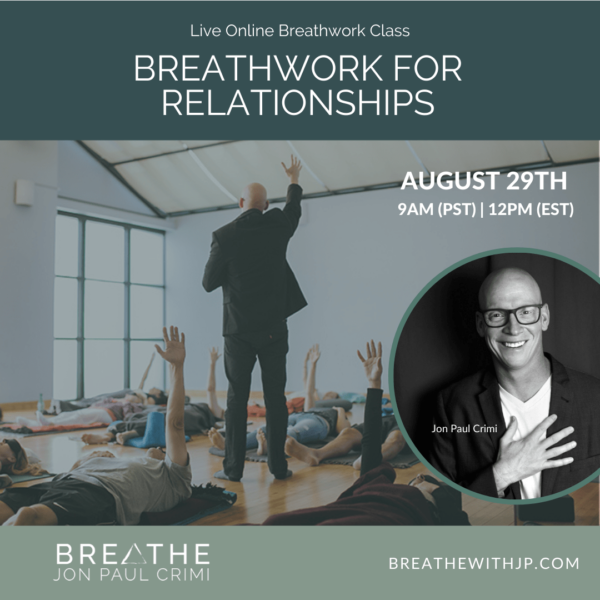 August 29, 2021 Live online zoom breathwork class