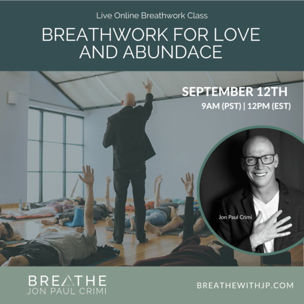 September 12, 2021 Live online zoom breathwork class