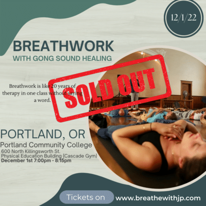 In-Person Breathwork Class December 1, 2022 in Portland, Oregon