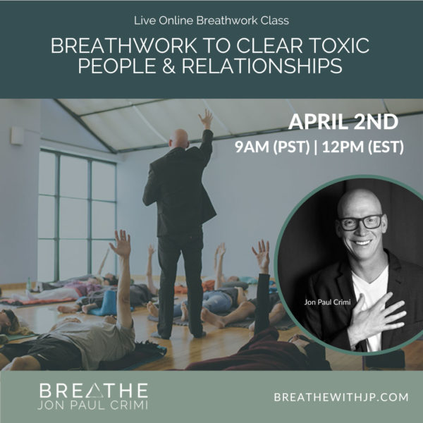 April 2 2023 Live online breathwork class with Jon Paul Crimi