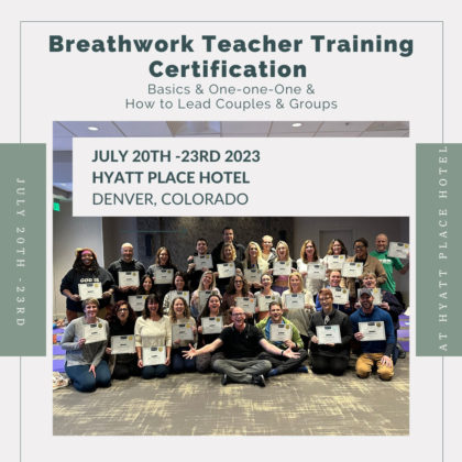 In-Person Breathwork Teacher Training: July 2023