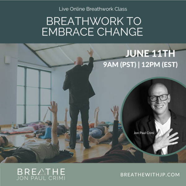 June 11 2023 Live online breathwork class with Jon Paul Crimi