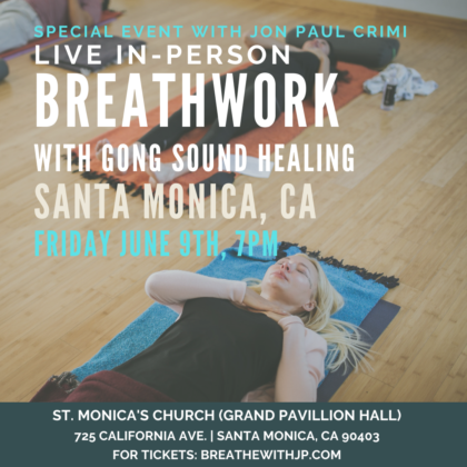 In-Person Breathwork Class June 9 2023 in Los Angeles/Santa Monica, California