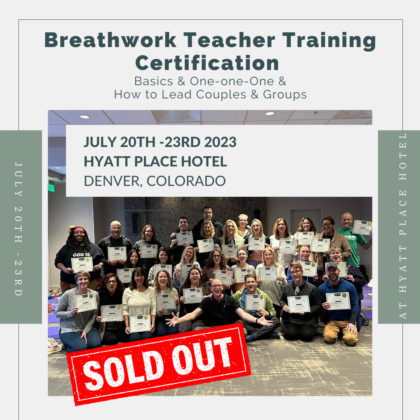 In-Person Breathwork Teacher Training: July 2023