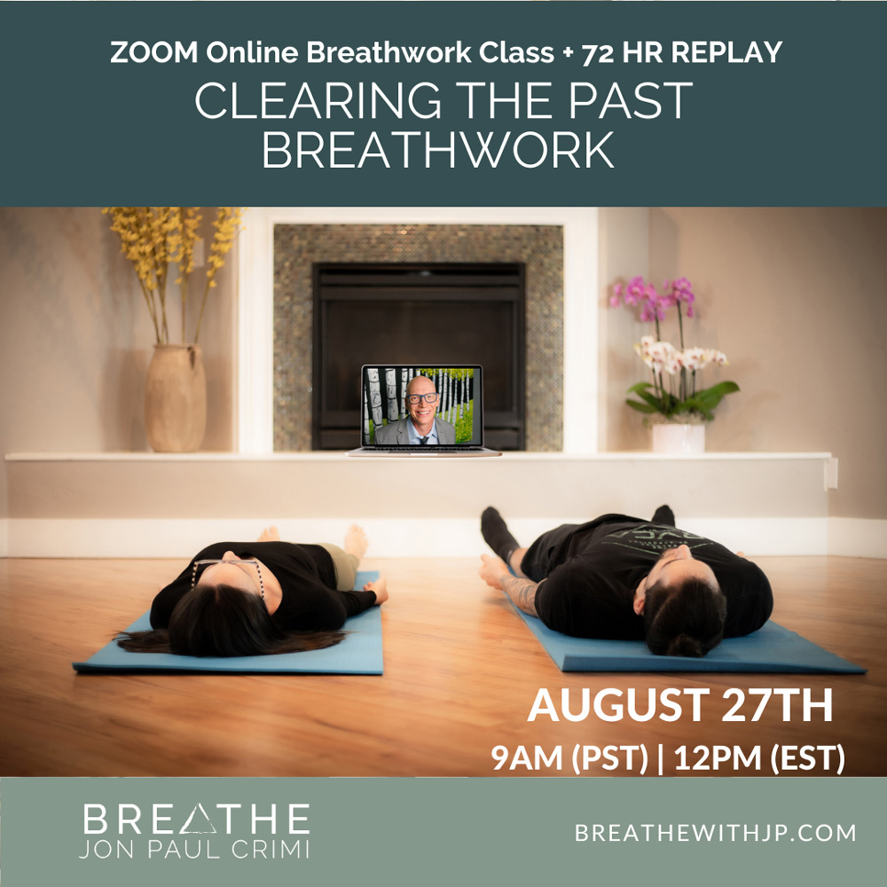 Live Online Breathwork Class August 27 2023 – 9am (pst) 12pm (est 