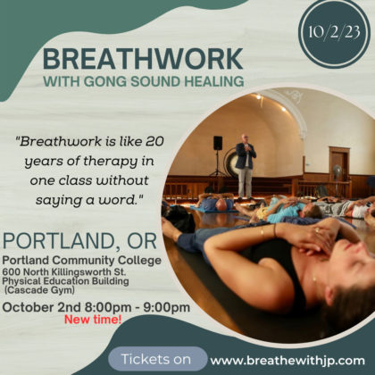 In-Person Breathwork Class October 2, 2023 in Portland, Oregon
