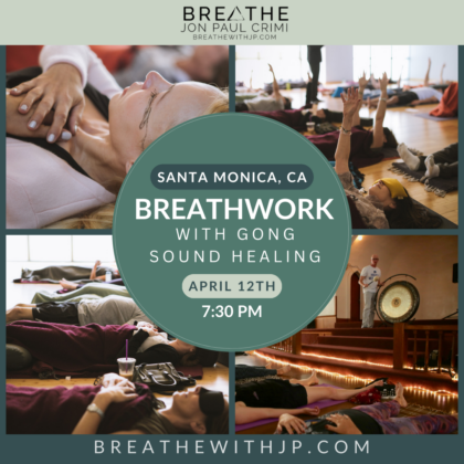 In-Person Breathwork Class April 12, 2024 in Los Angeles/Santa Monica, California