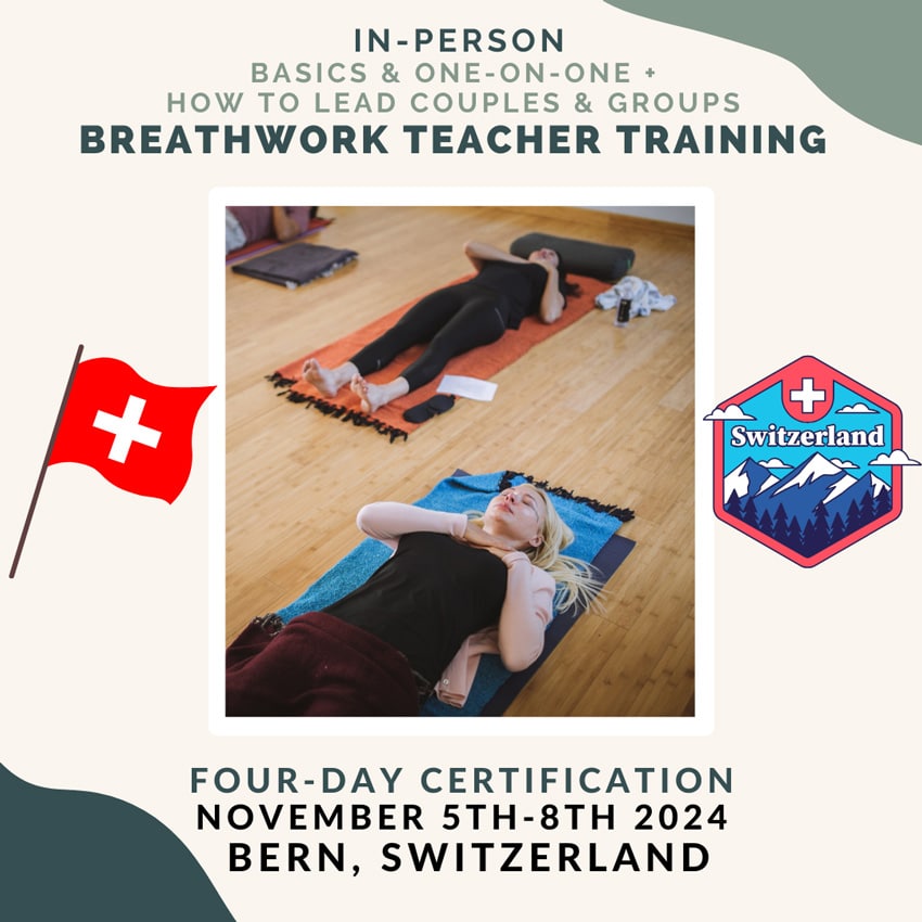 In-Person Breathwork Teacher Training November 2024 in Switzerland - Breathe with Jon Paul Crimi