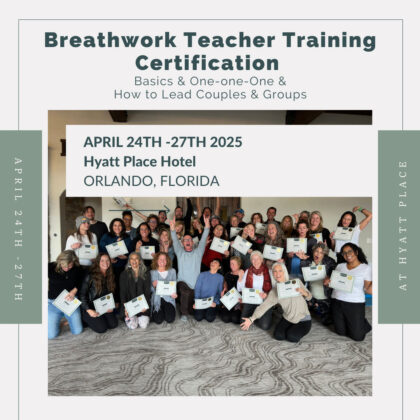 In-Person Breathwork Teacher Training: April 2025