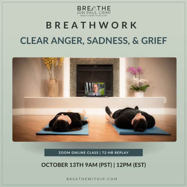 October 13 2024 - Live Online Breathwork class with Jon Paul Crimi