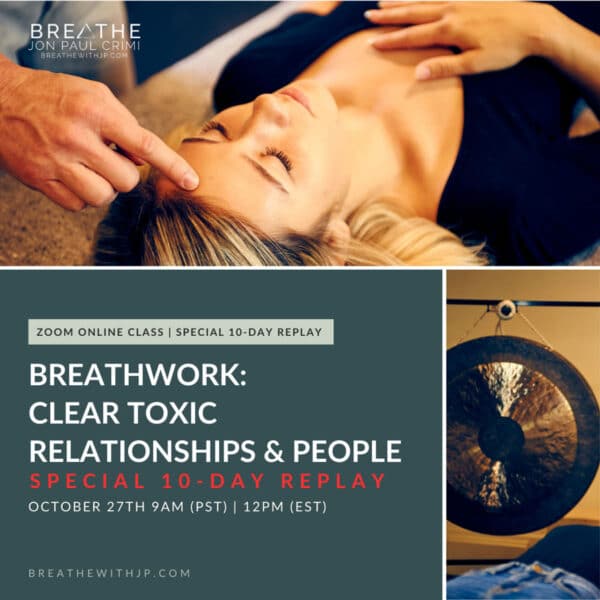 October 27 2024 - Live Online Breathwork class with Jon Paul Crimi