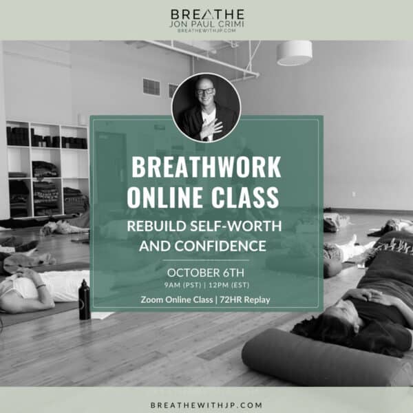 October 6 2024 - Live Online Breathwork class with Jon Paul Crimi