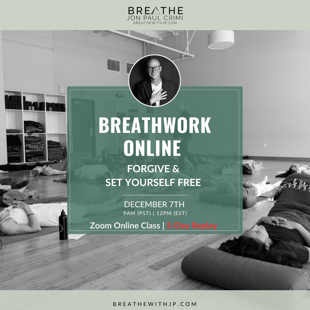 Live online zoom breathwork class with Jon Paul Crimi December 7, 2025