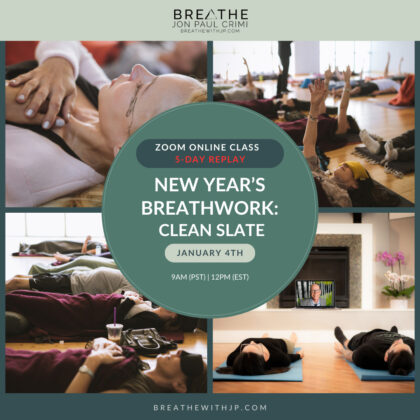 Live Online Breathwork Class January 4 2026 – 9am (PST) 12pm (EST)