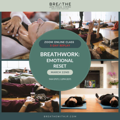 Live Online Breathwork Class March 22 2026 – 9am (PST) 12pm (EST)