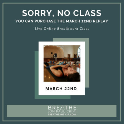 Sorry no class March 22, 2026