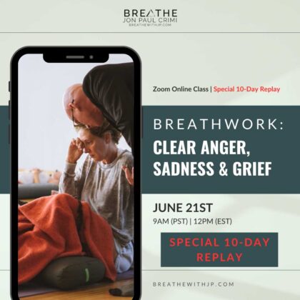 Live Online Breathwork Class June 21 2026 – 9am (PST) 12pm (EST) <span style="color: #ff0000;">Special 10-DAY Replay</span>