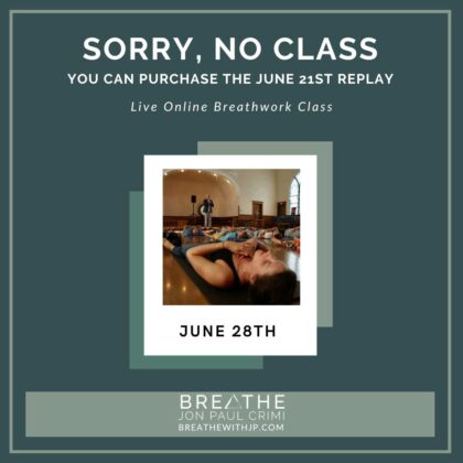 No Class June 28, 2026 (buy June 21 replay)