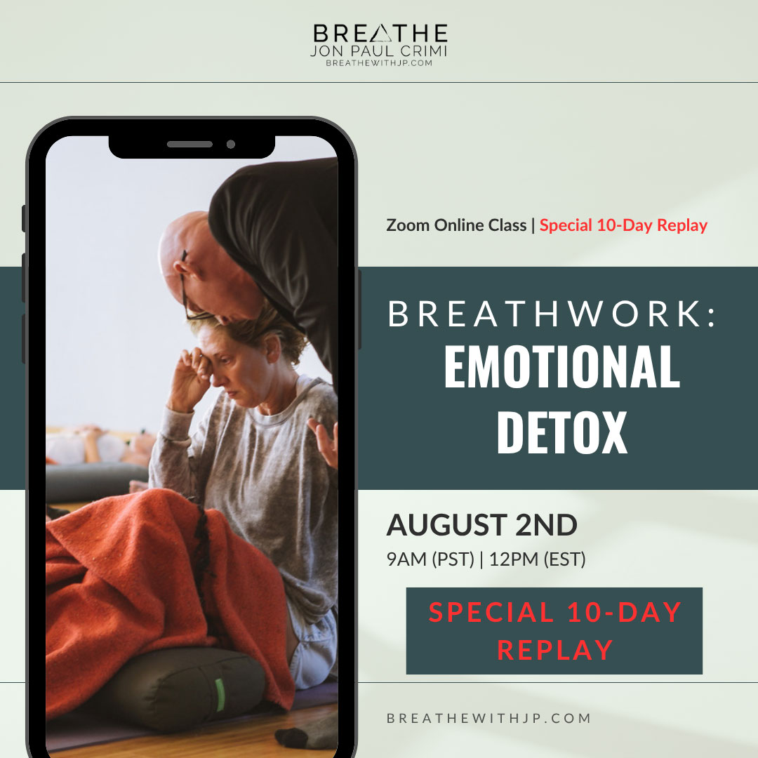 Online Zoom Breathwork Class August 2 2026 - Breathe with JP