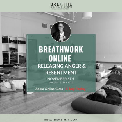 Live Online Breathwork Class November 8 2026 – 9am (PST) 12pm (EST)